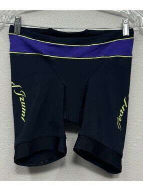 Pearl Izumi Elite In R Cool Padded Road Cycling Shorts Womens Large Black Purple